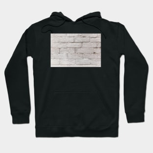 White Painted Brick Wall Hoodie